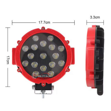KIT 2 FAROS REDONDOS LED 6000K