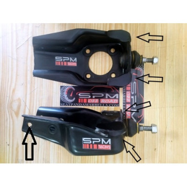 KIT MANGUETAS REFORZADAS + CORREDERA CAIDAS 2WD