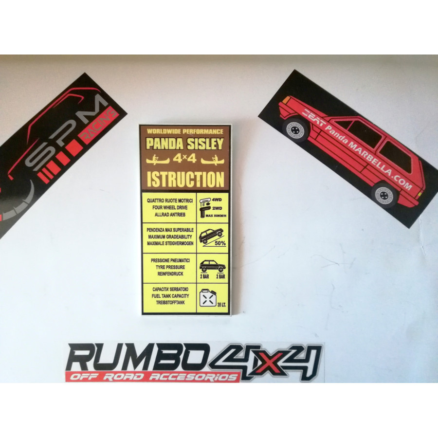 PLACA INSTRUCCIONES INTERIOR